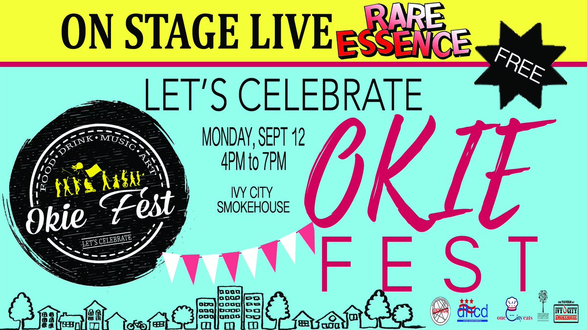 CohnsKitchen's tweet photo. The place to be Monday night! #OkieFest at Ivy City Smokehouse @ICSHDC for a community celebration! #ivycity https://t.co/7pV2RsXJV6