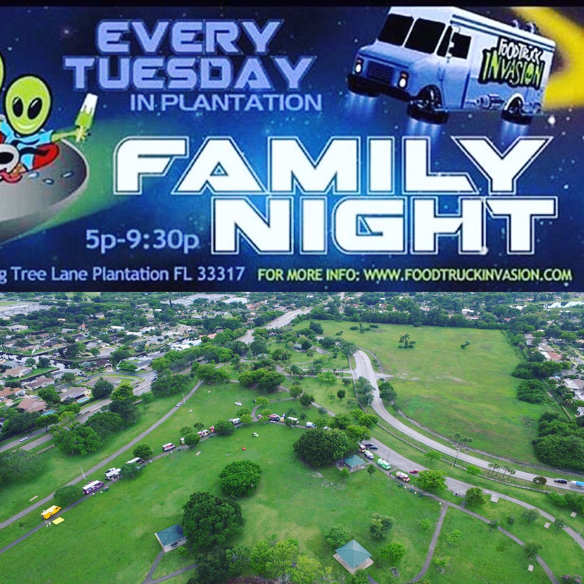 Tonight we'll be back @ Plantation Heritage Park from 5-9:30pm!!@foodtruckinvasion foodtruckevent #foodtruckinvasion
