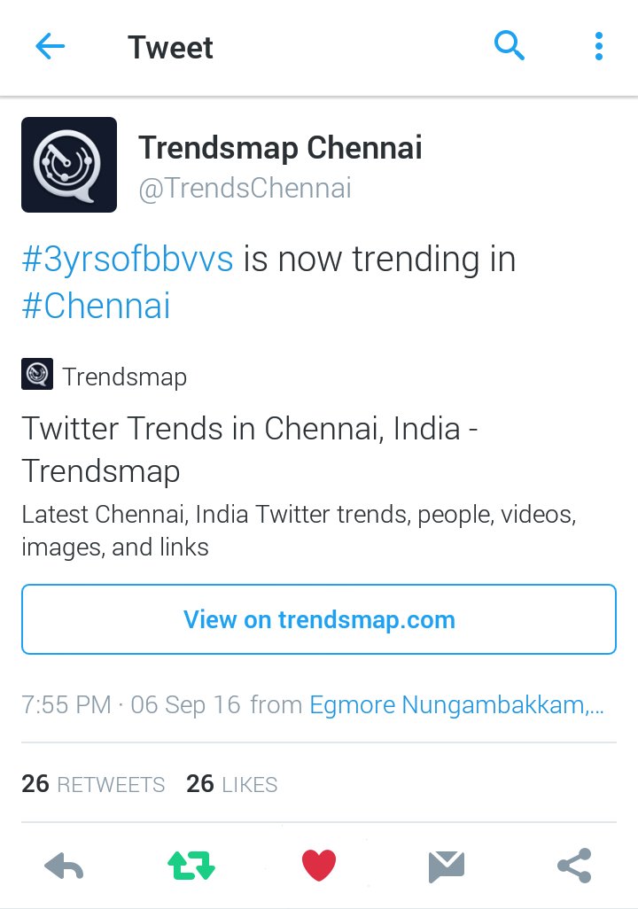sk_shobi1724's tweet photo. @Siva_Kartikeyan ANNNAA!!
YEAHHHHHHHHHH 😀😀🙌🙌
#3yrsofbbVVS 
#vvs
BOTH TAGS TRENDING IN CHENNAI.. https://t.co/hnNQGi292E