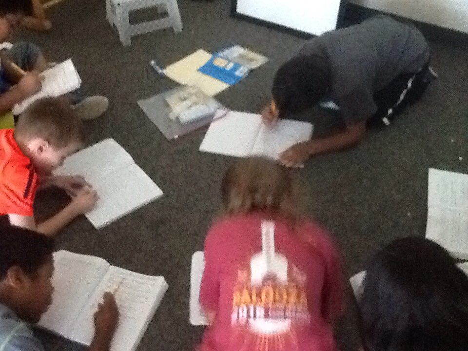 Third grade working hard during Flex-time!