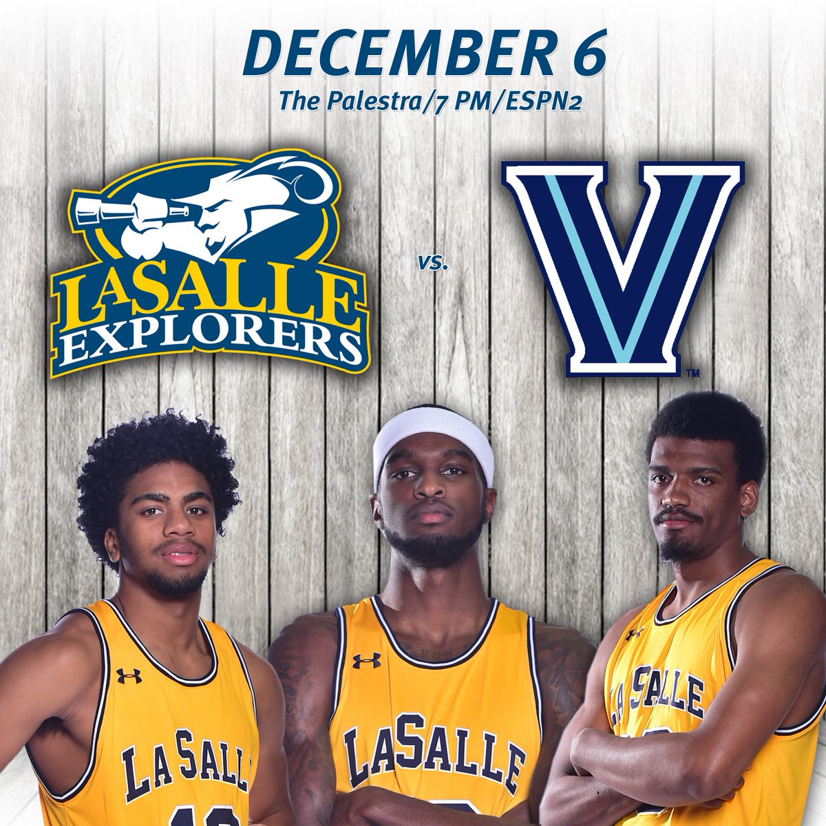 GoExplorers's tweet image. Also announced today is that the Dec. 6 game against defending national champ @NovaMBB will air on ESPN2 at 7 PM.