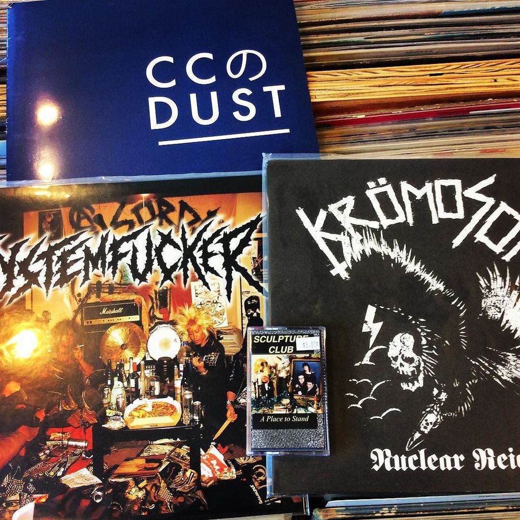 Restocked the CC Dust Lp along with System Fucker and Kromosom and also got in the new tape from Sculpture Club, gr…