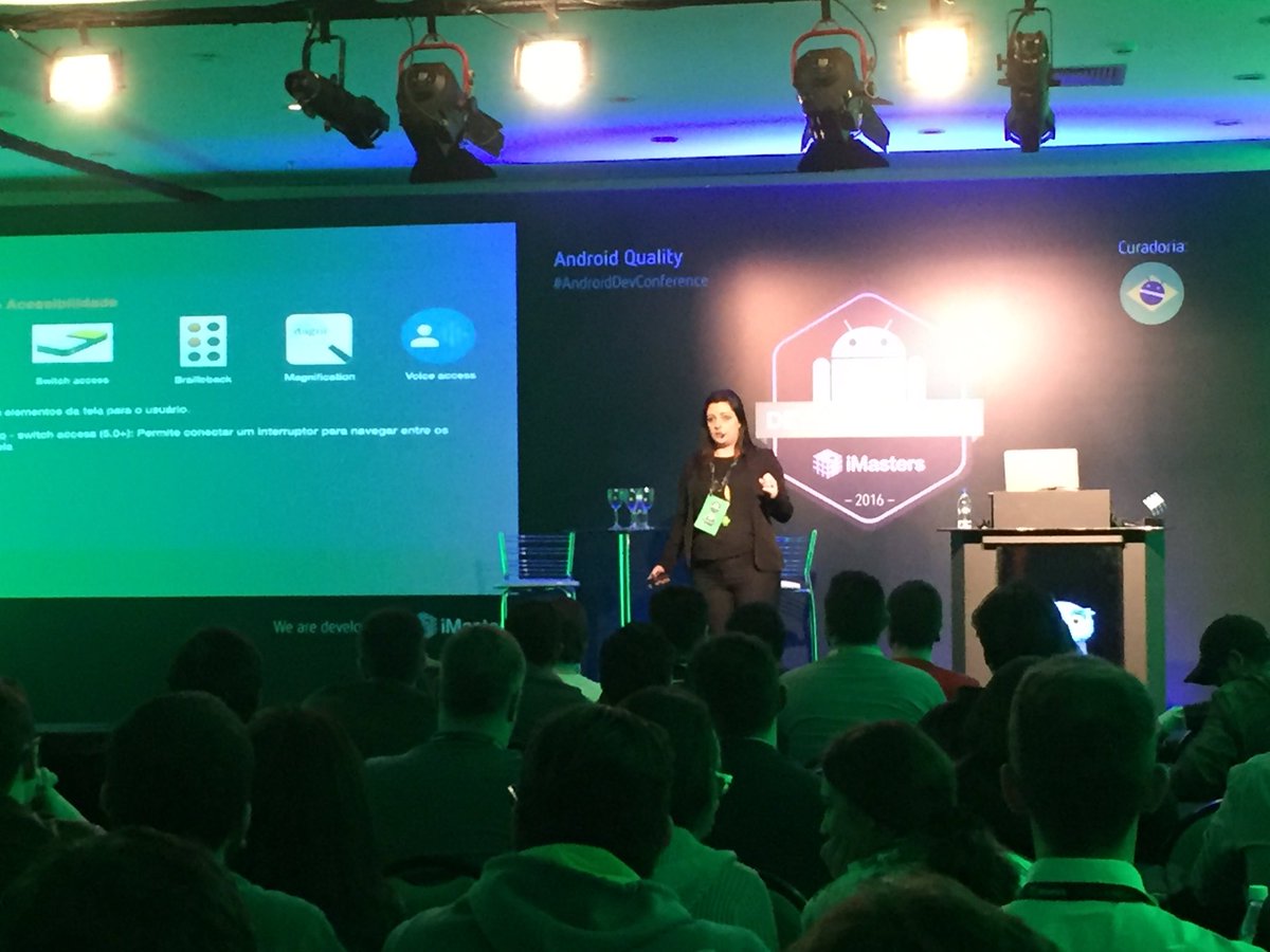 jchahoud's tweet image. .@_paulacr palestrando sobre acessibilidade no #Android na #AndroidDevConference #AndroidDevBr