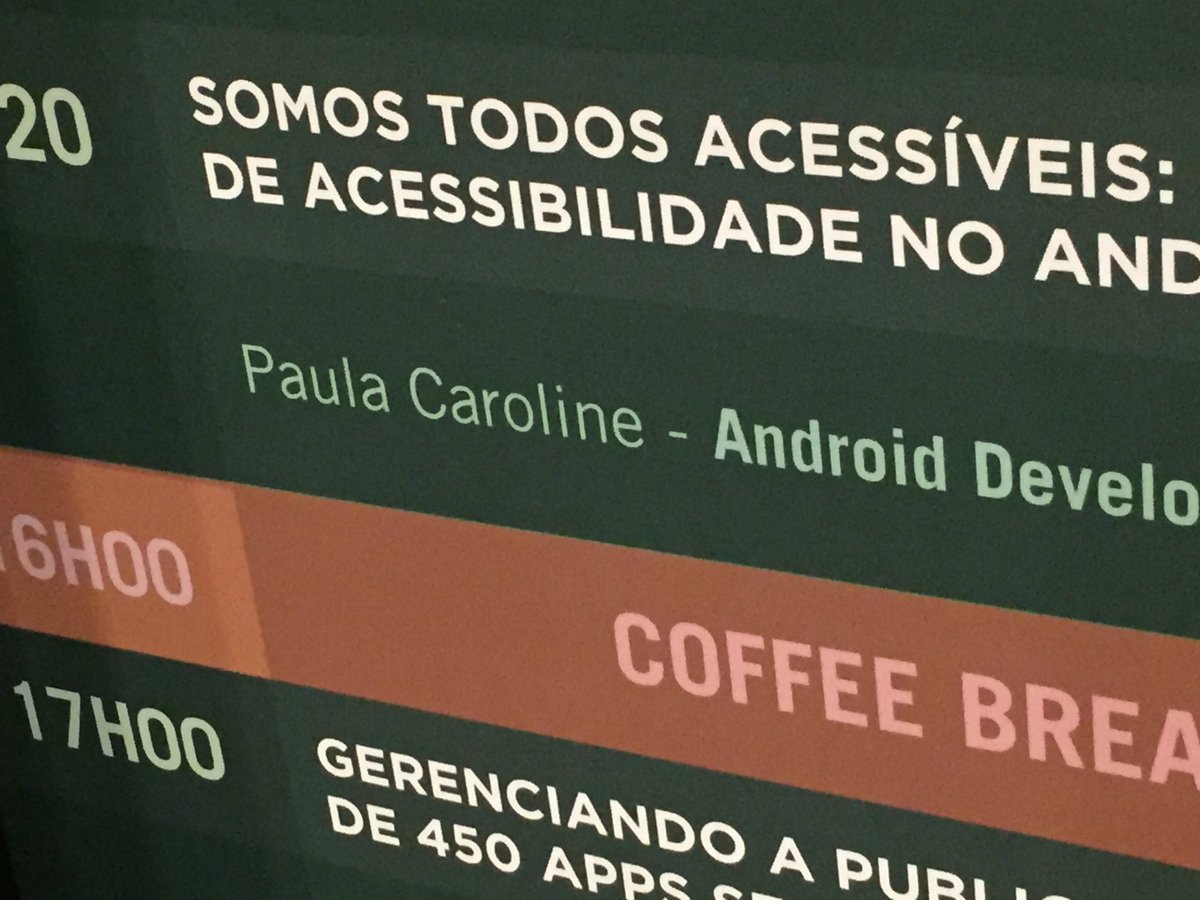 jchahoud's tweet image. .@_paulacr palestrando sobre acessibilidade no #Android na #AndroidDevConference #AndroidDevBr