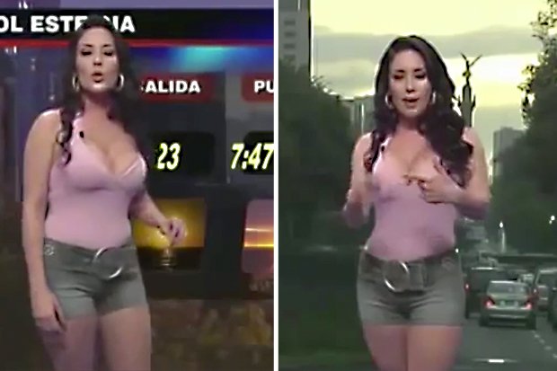 Hot mexican weather girl