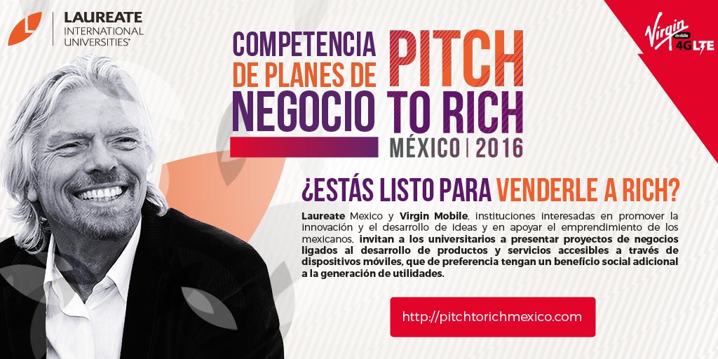 Abrió la convocatoria #PitchToRich en México! @NewVenturesMX en el jurado que seleccionará las mejores propuestas