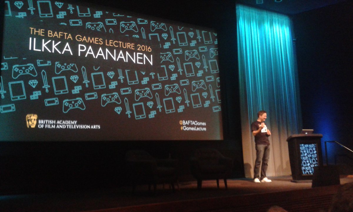 RobotZooGames's tweet photo. We had a great night at a @BAFTAGames lecture from @ipaananen with @kezamacdonald! #RelicGame #GameDev #GamesLecture https://t.co/qShQFXiybG