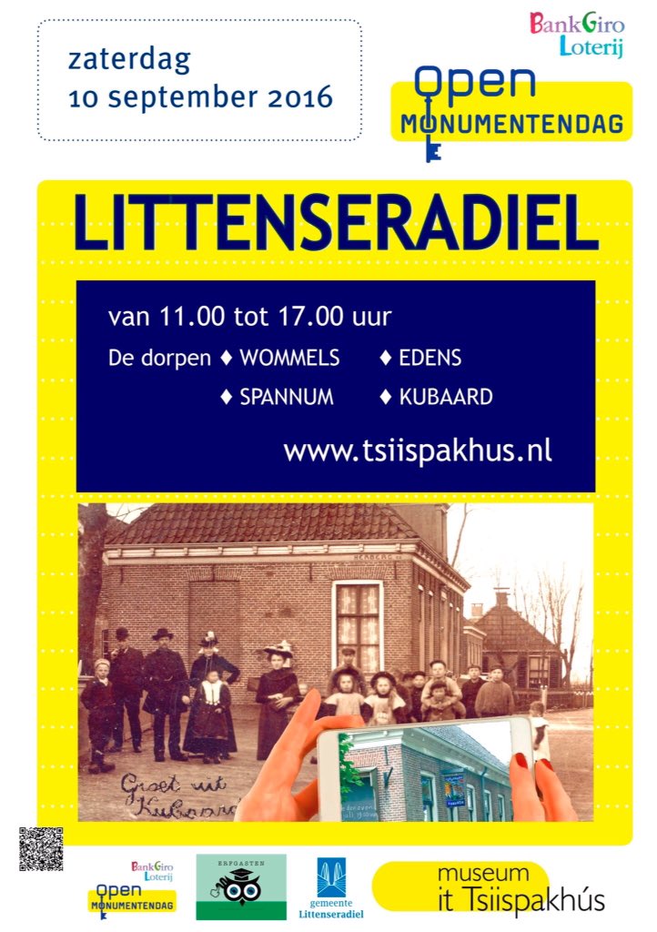 Sneon is it safier. Start by it Tsiispakhús #Wommels #Openmonumentendag #Littenseradiel