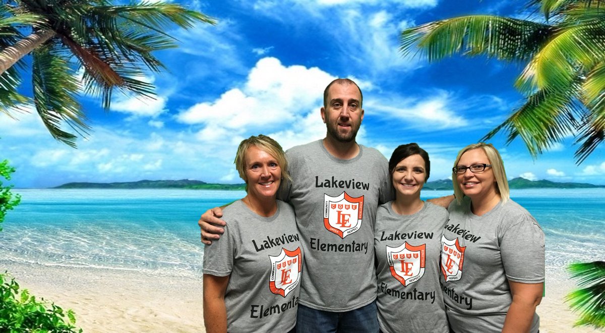 So excited! <a href="/JohnHudson42/">John Hudson</a> taught me a green screen trick. So I sent him on a virtual vacation. Thanks <a href="/anneleftwich/">Anne Leftwich</a>!