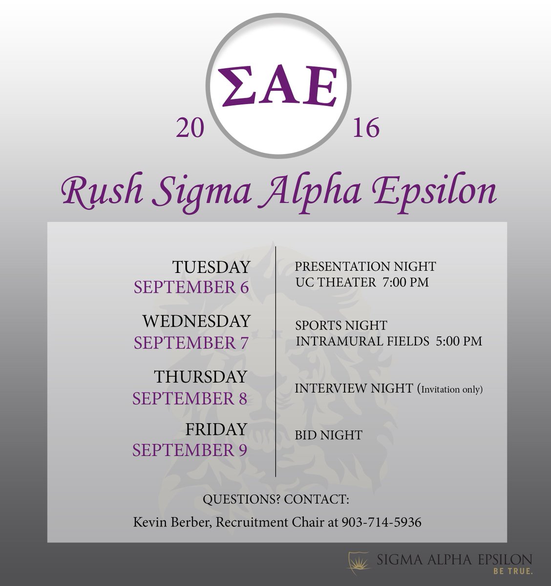 UTTSAE's tweet photo. Come out to our presentation night tonight to learn more about us and how you can join! #RushΣAE #UTTYLER20 #UTTyler https://t.co/dzlIYgmZ43