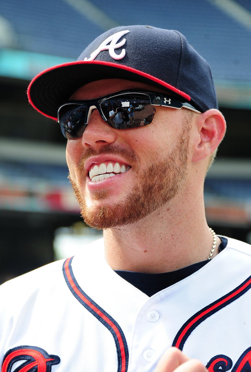 Braves's tweet photo. Congratulations to @FreddieFreeman5 on being named National League Player of the Week! #ChopOn https://t.co/9OYIPSlUkU