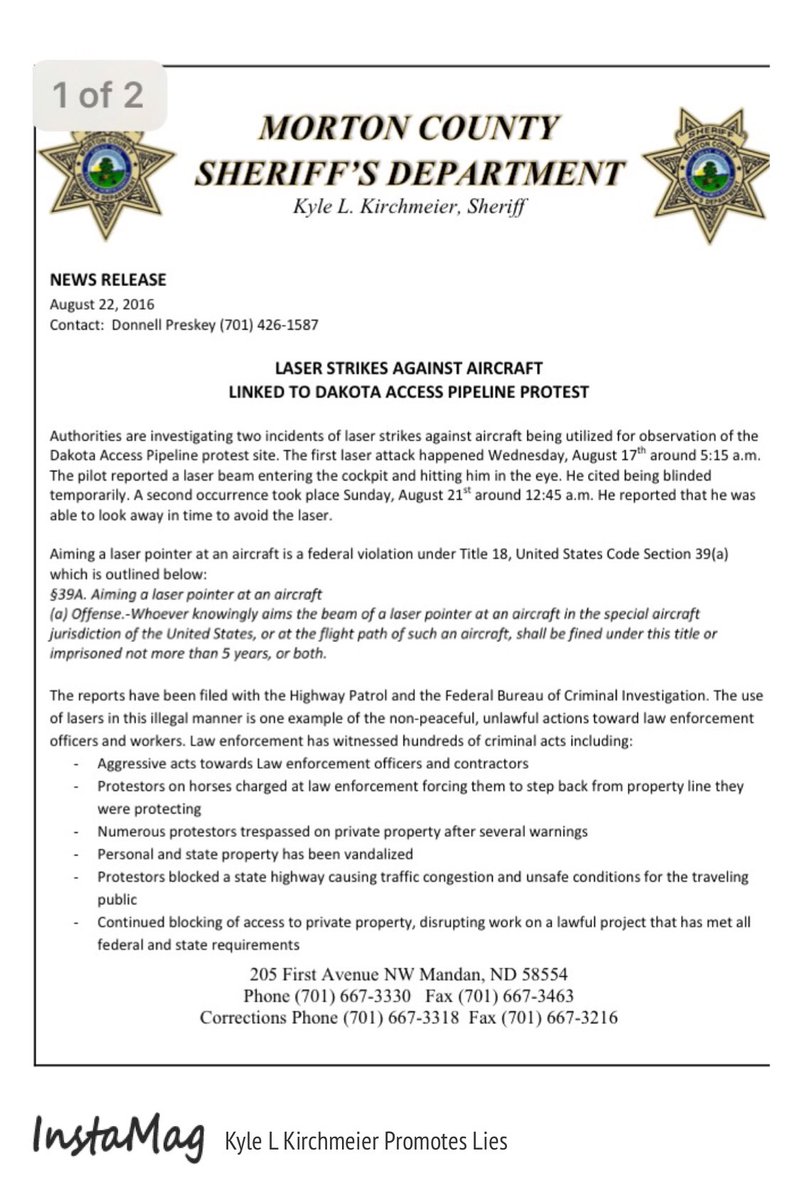 AnonymousFOIA's tweet photo. The lies #mortoncountysheriffdepartment  #OpNoDAPL #NoDAPL #anonymous #purgesec https://t.co/zhW0FJkaRm