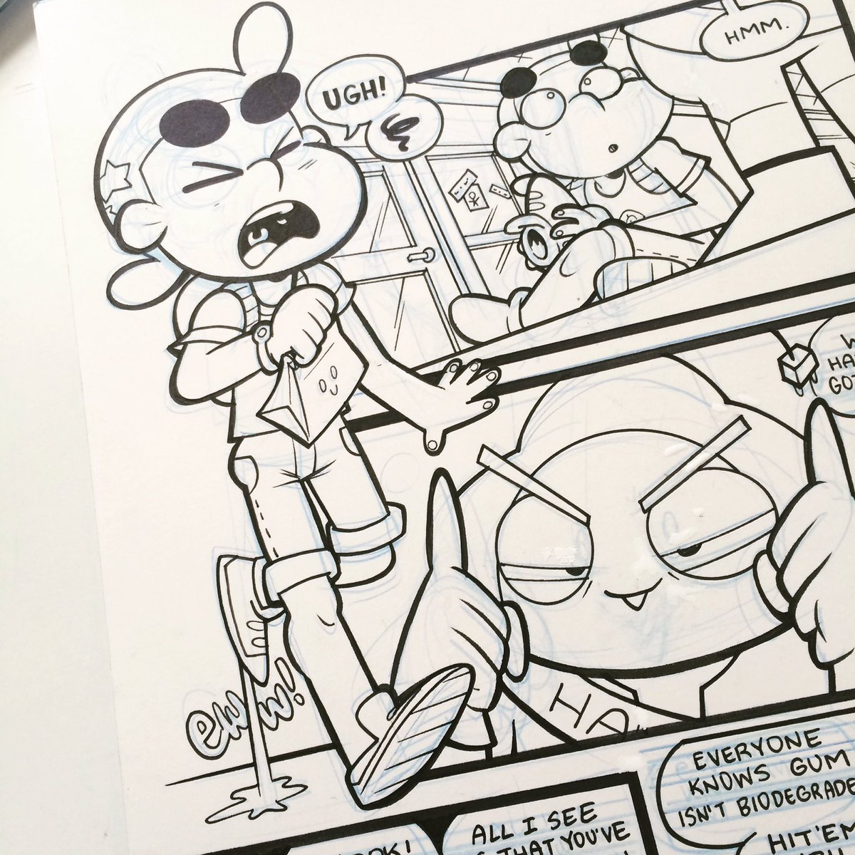 JarrettWilliams's tweet photo. Dean's everyday life in junior high π π #comics #inks #HyperForceNeo #Z2Comics #gum https://t.co/2qiUsztveG