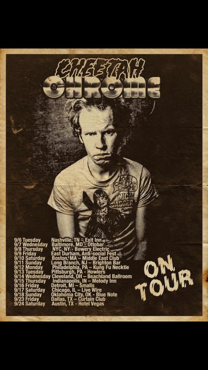 Tonight @Exit_In. <a href="/CheetahChrome/">Cheetah Chrome</a> <a href="/sexxband/">Sexx band</a> and UZI. 9pm #sexxband <a href="/NoCountryNash/">No Country For New Nashville</a> @nashvillescene <a href="/Lightning100/">Lightning 100</a>