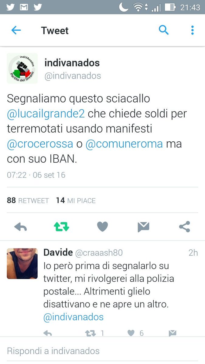 Segnoditerra_1's tweet photo. @mylae_67 @RobertoRenga @lucailgrande2 @crocerossa @polizia04194441 https://t.co/HhcmZeaev2