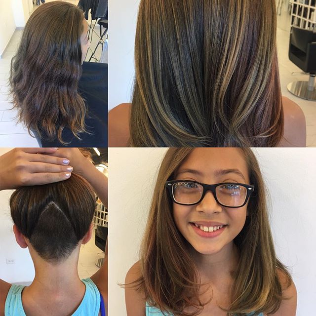 SalonEM_boston's tweet image. First-time #undercut and #balayage. @snowkee's adorable client is ready for the 6th grade!