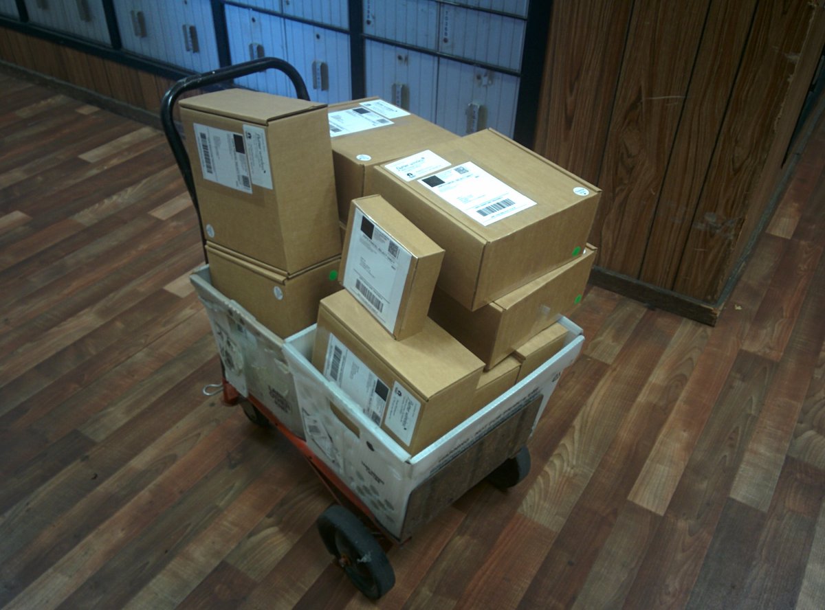FlutterWireless's tweet image. First 12 &quot;It&apos;s not -not- Skynet&quot; rewards shipped! Each has 5x Basic, 5x Pro, 4x Explorer, 12x Breakout, 1x Proto Kit