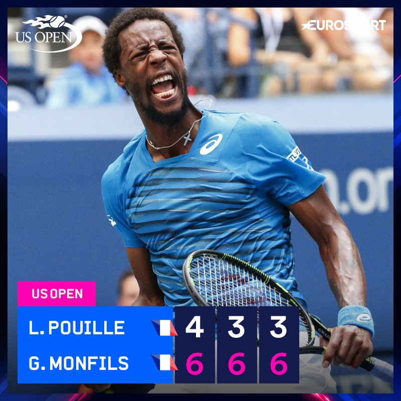 Monfils en demie ! Une premi猫re pour lui 脿 l'#USOpen ! https://t.co/W0Km9sn7Ag