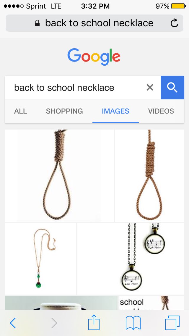 Back to school necklace