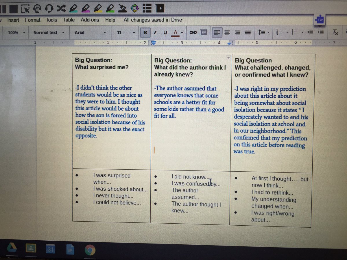 AffectiveEdu's tweet photo. RT ALLInInc: RT ELAPKY: Using KyleneBeers' Big Questions for Non-Fiction and Read&amp;Write for Google to consume arti… https://t.co/Jj936s8Z9I