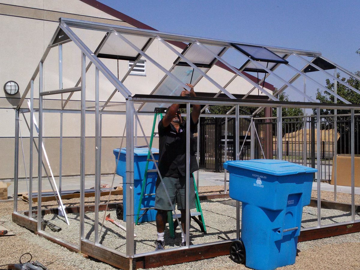Riversideplesd's tweet photo. Mr. Saucedo back to work on the greenhouse! https://t.co/80f2VpXlwt