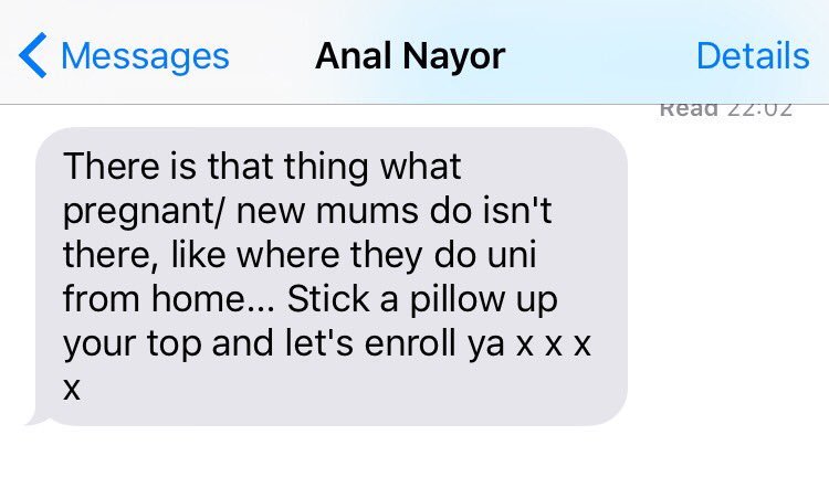 Someone doesn't want me to go back to uni 😂 <a href="/Annnanaylor/">Annie</a>