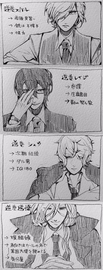 kou2825's tweet photo. #繋がらなくていいから俺の寡黙組を見てくれ

忌み嫌うベアト兄弟の間に末っ子が入る事で関係性が中和され安寧をもたらすこの尊さに取り憑かれ、こんな筈じゃなかったと毎日頭抱えてる。
寡黙組はいいぞ！！！！ https://t.co/n9GqMRiWSV