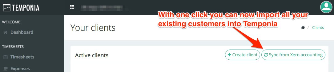 temponia's tweet image. Xero users can get up and running much quicker. Import clients from Xero and keep them in sync. #Xero #timesheets