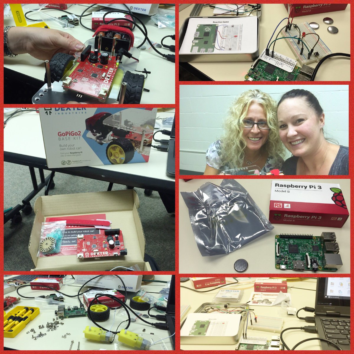 Learned all about circuits & robotics with @Raspberry_Pi today! #edtech Thanks #tiustem @TIU11EdTech @appalachiaIU8