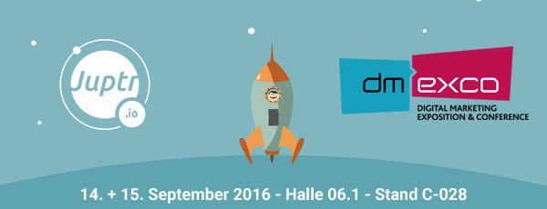 juptr_io's tweet photo. Die Spannung steigt: In einer Woche geht's los! Wir freuen uns auf eine spannende Messe! #dmexco2016 #dmexco #juptr https://t.co/5119vuSPd2