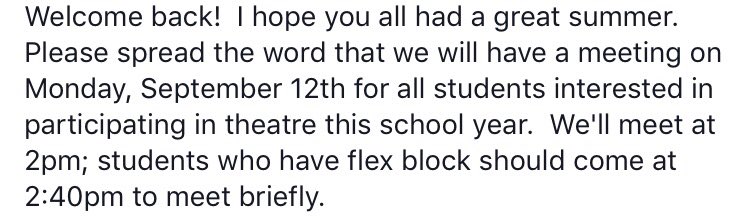 MEETING MONDAY!!!