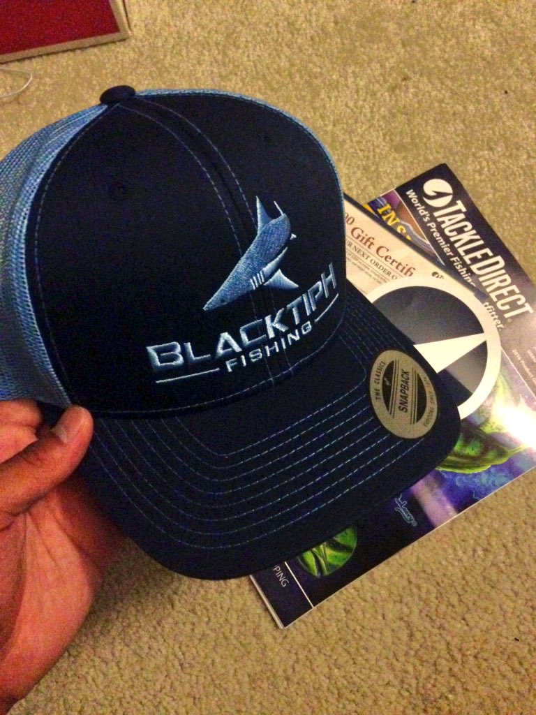 Justin on X: My @BlacktipH hat finally came in today!💪🏼 @TackleDirect 🎣   / X