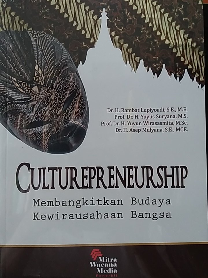 Upaya utk membangun kewirausahaan masyarakat tdk bisa dilepaskan dr aspek budaya bangsa.. baca #culturepreneurship
