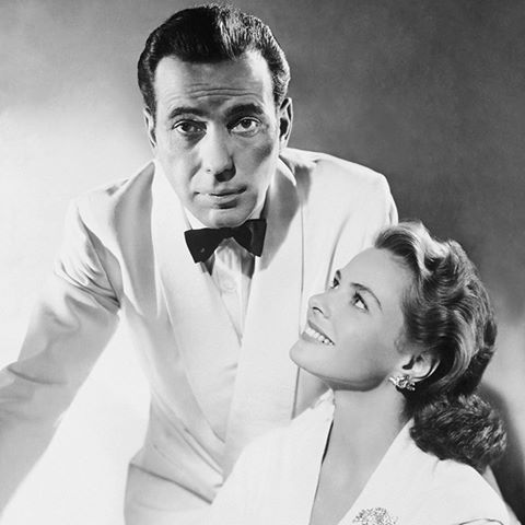 TelevisionCentr's tweet photo. Humphrey Bogart and Ingrid Bergman in CASABLANCA ('42) #repost #turnerclassicmovies https://t.co/hnfh83x3B8