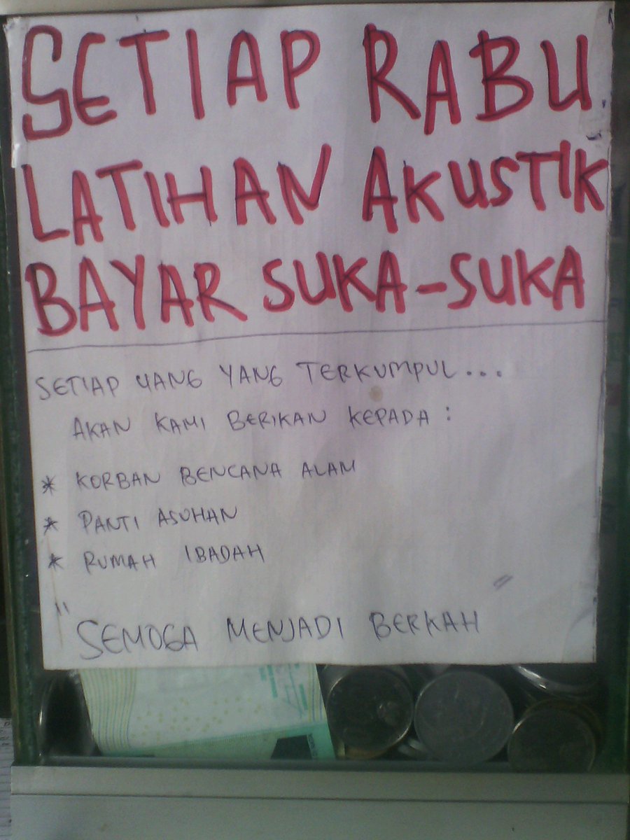 Jangan lupa ya, setiap hari rabu kita lagi ada promo bayar suka-suka yuk ke afa music studio #rabubayarsukasua :)