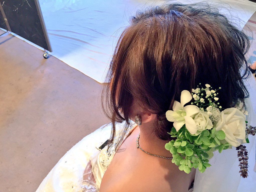 Belle Clair ブライダルのお仕事もやっております 花嫁さんの最高を僕達で Stylist Tatsuya Make Kana 札幌 美容室 美容師 ヘアアレンジ ヘアスタイル 結婚式 ブライダル メイク 花嫁 人気 髪型