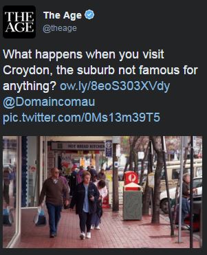 natbane's tweet image. wow. seems they've only just discovered there's more to Melbourne east of Fitzroy