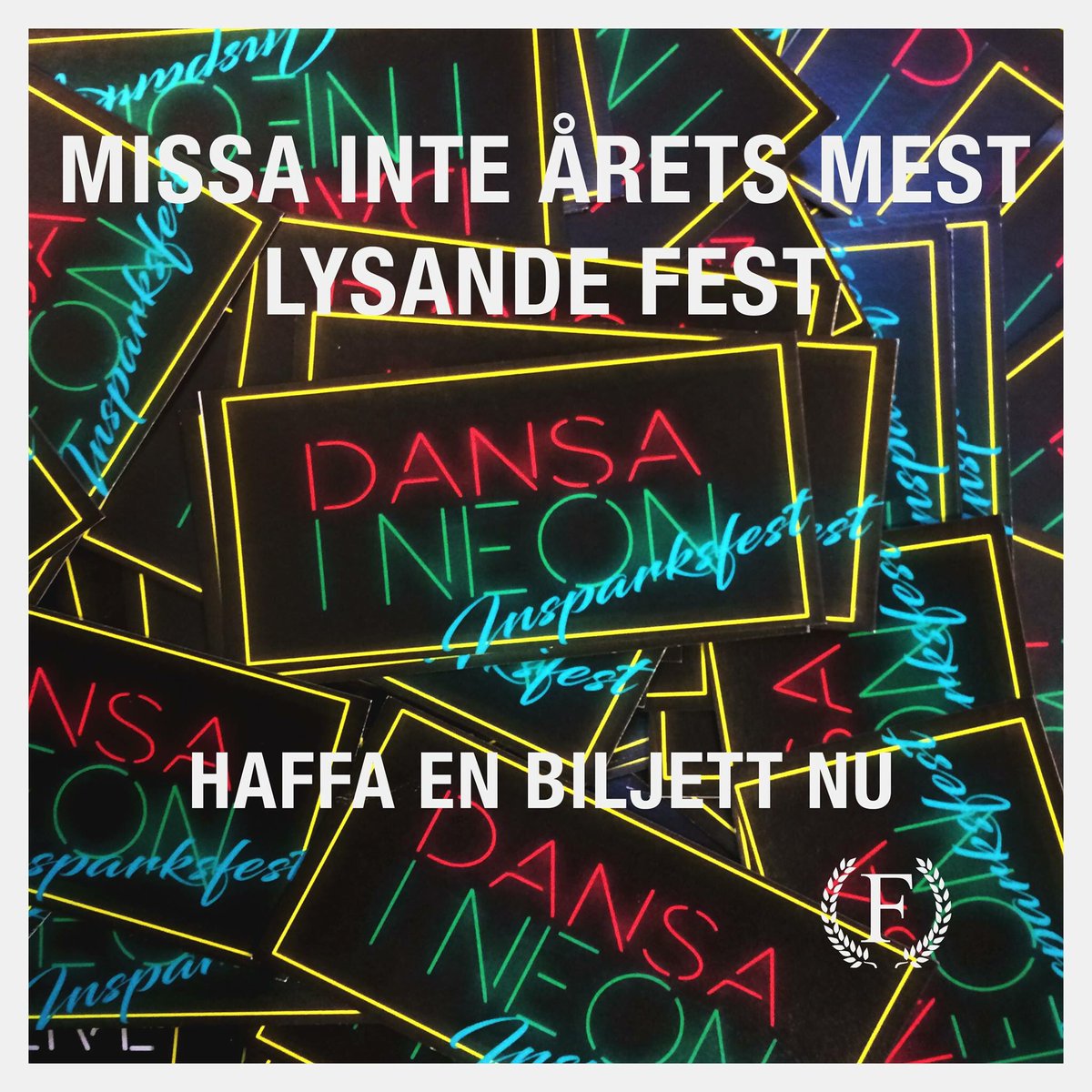 Idag är sista dagen att köpa biljett till insparksfesten! Försäljningstider + annan info finns på instagram och fb.