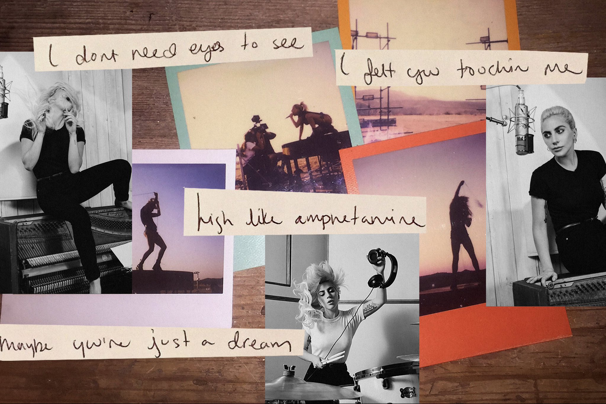 Lady Gaga I Don T Need Eyes To See I Felt You Touchin Me High Like Amphetamine Maybe You Re Just A Dream Perfectillusion