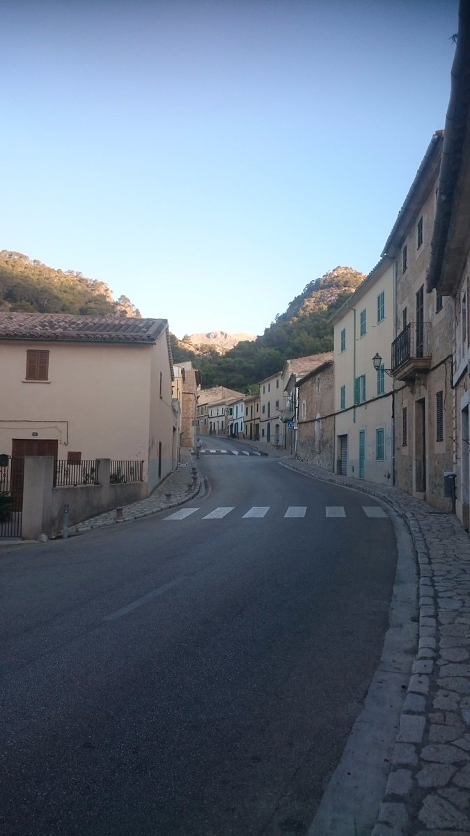 Stairways to heaven 7.45am.Caimari to Coll de Sa Batalla. The road is yours!