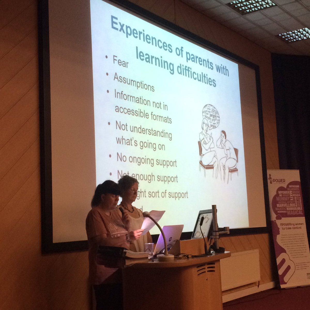 Jane Lewis and Bianca Wood of PeopleFirst - important to take a holistic approach  #uwssmconf16