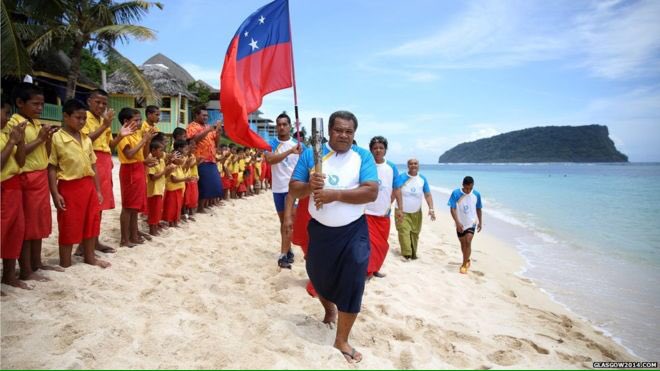 2018 Queen's Baton Relay will visit all 71 Commonwealth nations over 388 days🗺 #QBR2018 #sharethedream #talofa 📷 BBC