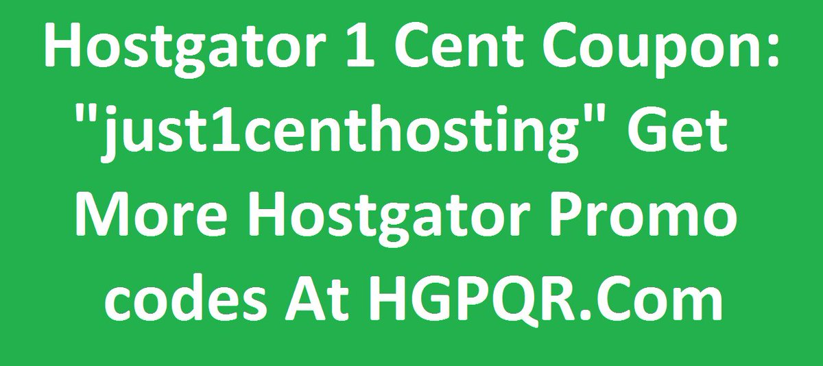 Hostgator Baby and hatchling coupon 1 cent :