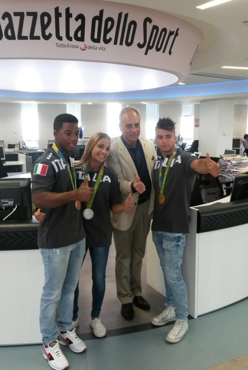 Odette Giuffrida (@giuffridajudo) on Twitter photo Domani in edicola una bellissima sorpresa! 😁
<a href="/Gazzetta_it/">La Gazzetta dello Sport</a> <a href="/ChamizoFrank/">Frank Chamizo</a> <a href="/fabiobasile66/">Fabio Basile</a> Domani in edicola una bellissima sorpresa! 😁
<a href="/Gazzetta_it/">La Gazzetta dello Sport</a> <a href="/ChamizoFrank/">Frank Chamizo</a> <a href="/fabiobasile66/">Fabio Basile</a>