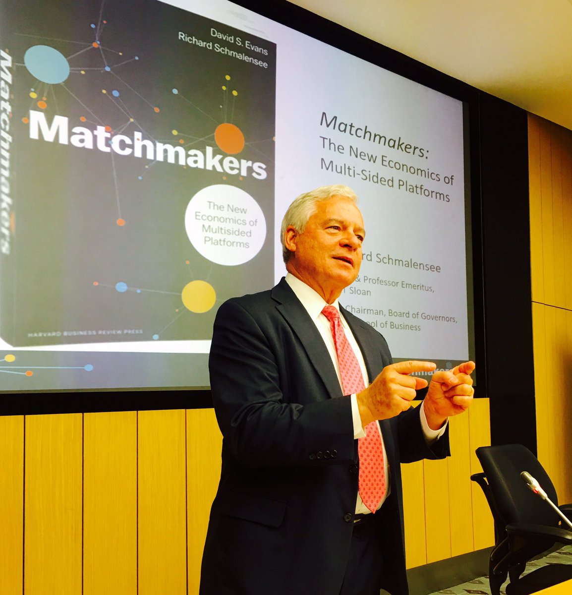 ASBedu_official's tweet photo. Kicking off the #matchmaker conversation with @mitsloan Dean Emeritus Prof. Schmalensee at #ASBMiT! #asbmba https://t.co/e885JVnkcP