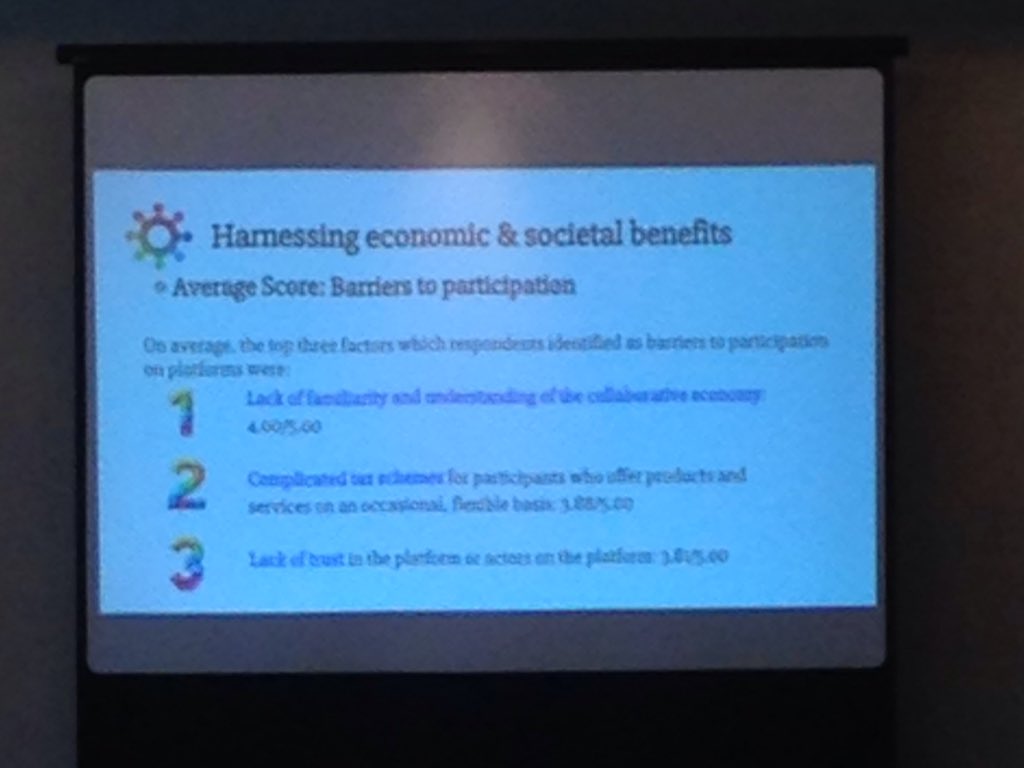 deemly's tweet image. The 3 major problems for platform participation pointed out by the #eucolab members. Trust is a major one!