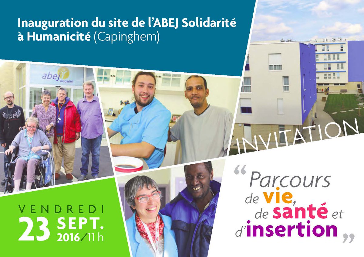 [SAVE THE DATE] lnauguration ABEJ Solidarité- Humanicité (2 rue Martin Luther King à Capinghem) le 23 septembre-11h
