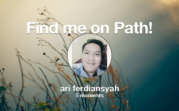 ArriFerdiansyah's tweet photo. Find me on #Path now! Go to https://t.co/6e6gtlveaY https://t.co/hdODx74qWw