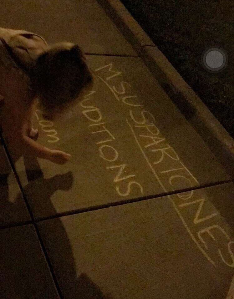 Couldn't miss out on the chalking fun 😇