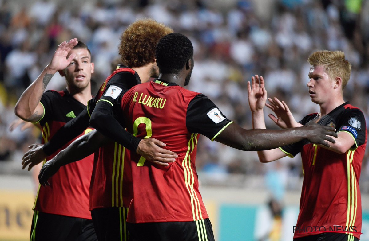 KevinDeBruyne's tweet photo. Not the ideal circumstances but great win! 🇧🇪 #tousensemble https://t.co/xBHnvAoKiV